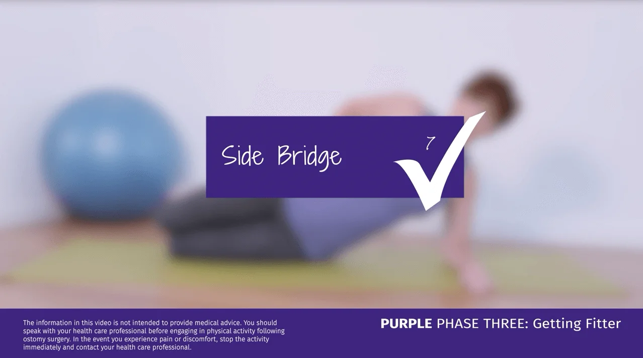 A video thumbnail of 'Purple Phase Three - Side Bridge'